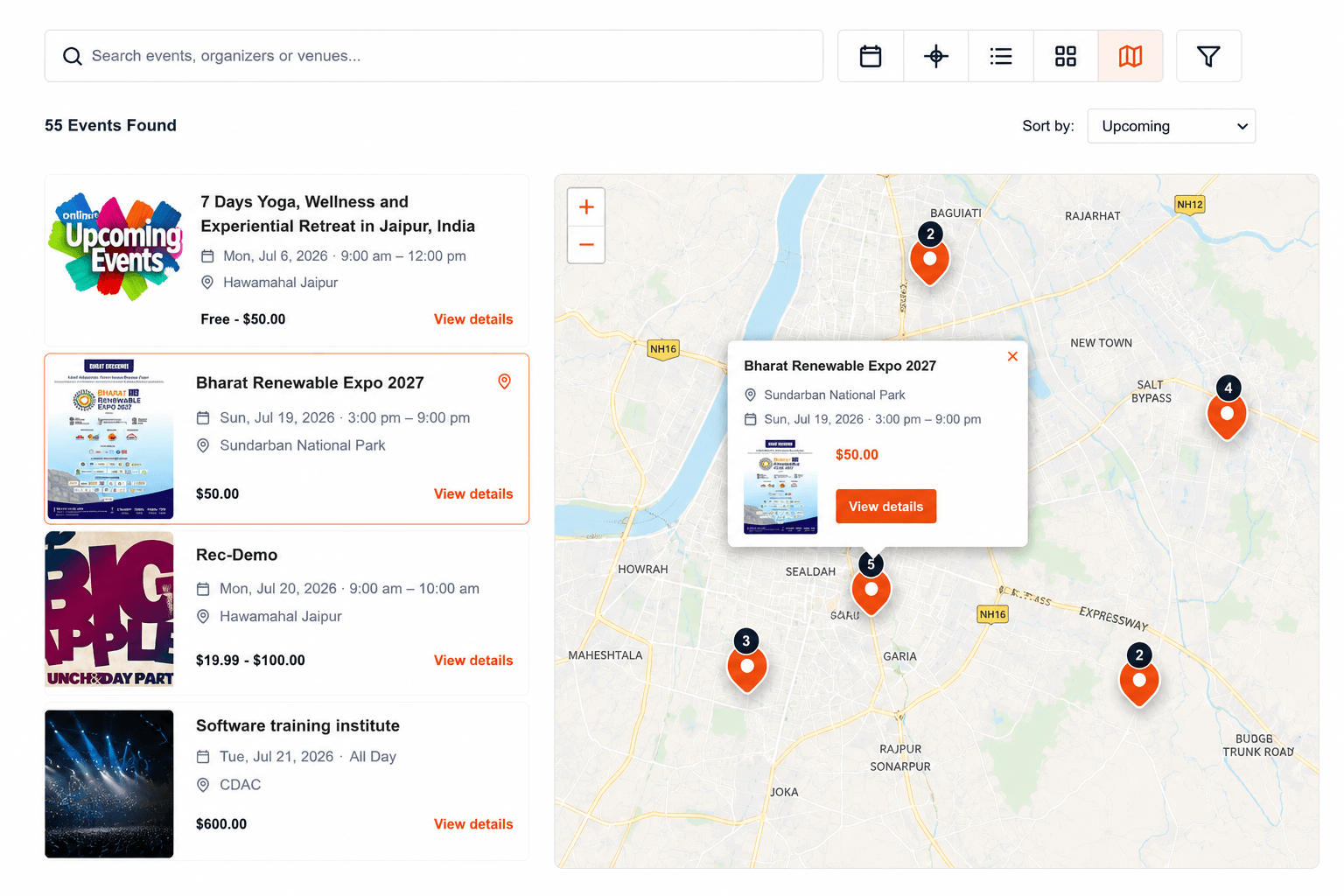 Map view